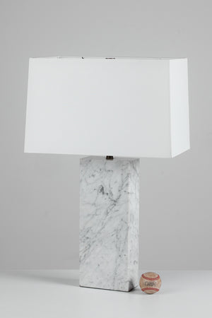 Marble Table Lamp in the Style of T.H. Robsjohn-Gibbings