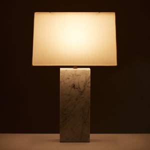 Marble Table Lamp in the Style of T.H. Robsjohn-Gibbings