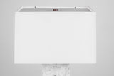 Marble Table Lamp in the Style of T.H. Robsjohn-Gibbings