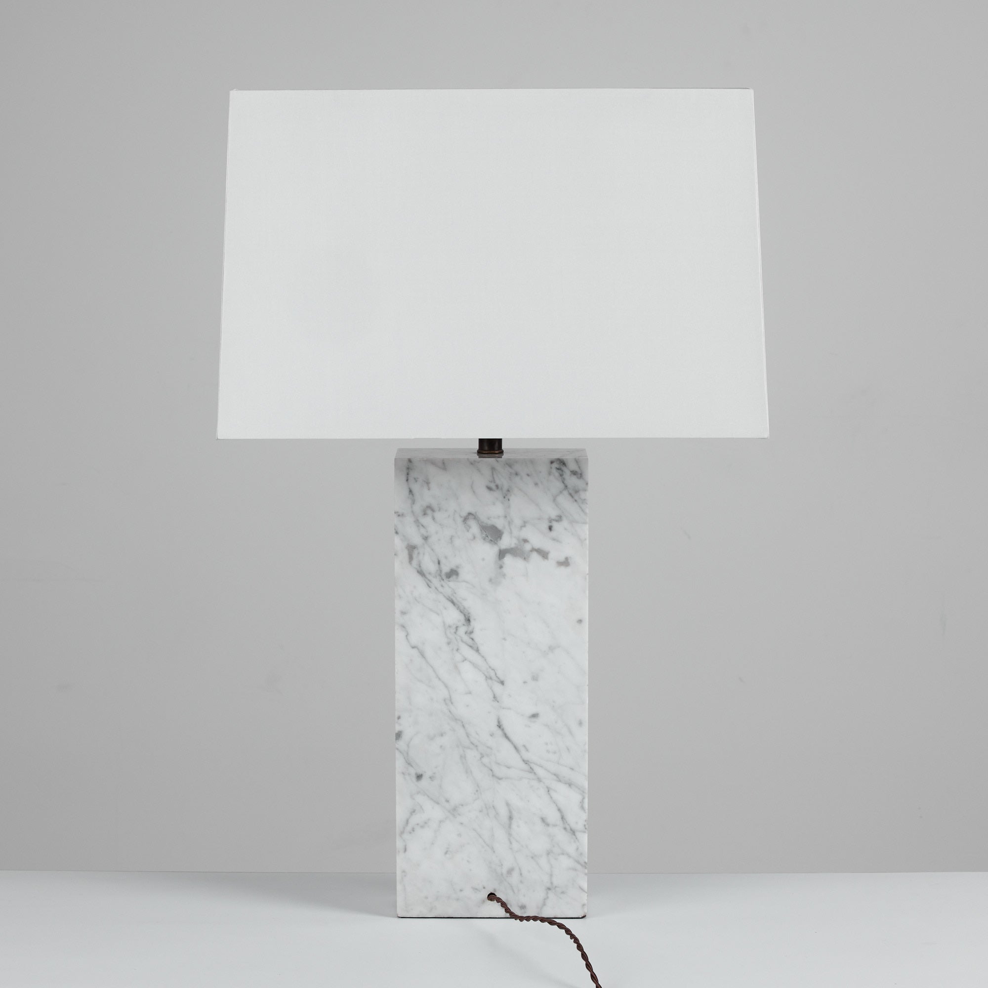 Marble Table Lamp in the Style of T.H. Robsjohn-Gibbings
