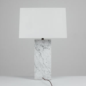 Marble Table Lamp in the Style of T.H. Robsjohn-Gibbings