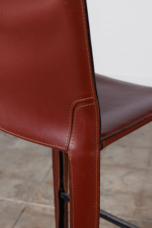 Mario Bellini Cab Bar/Counter Stool for Cassina