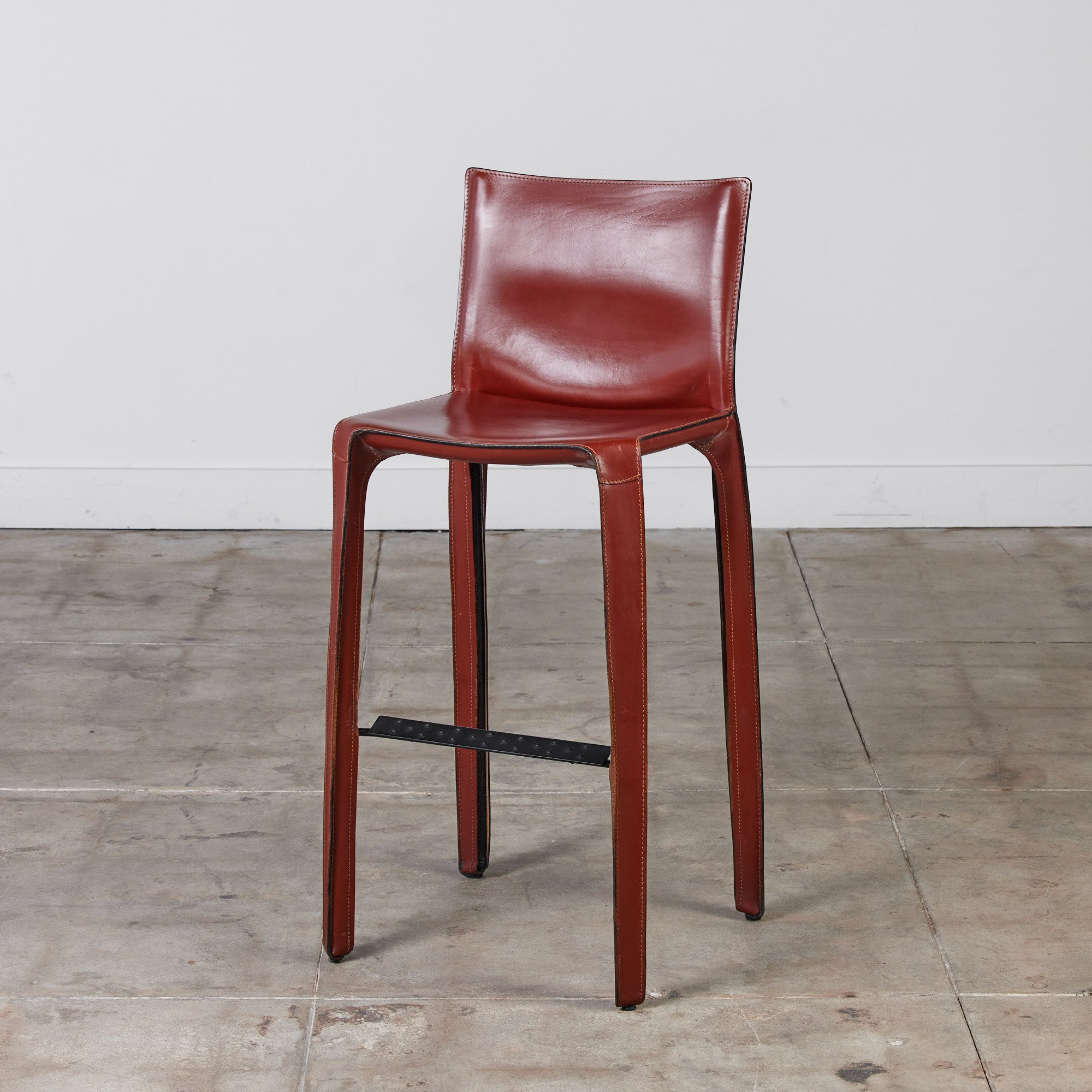 Mario Bellini Cab Bar/Counter Stool for Cassina