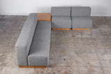 Giancarlo Piretti Style Modern Cubic Three Seater Sofa