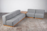 Giancarlo Piretti Style Modern Cubic Three Seater Sofa