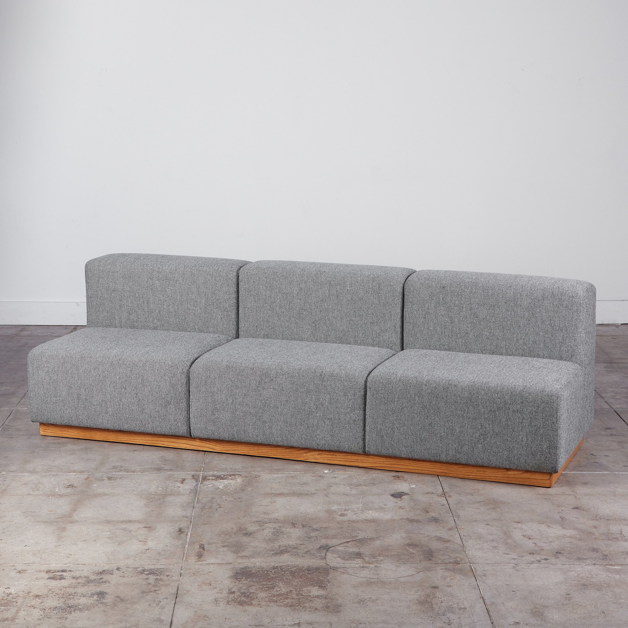 Giancarlo Piretti Style Modern Cubic Three Seater Sofa