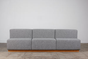 Giancarlo Piretti Style Modern Cubic Three Seater Sofa