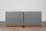 Pair of Giancarlo Piretti Style Modern Cubic Sofa Seats