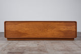 Oak and Burlwood Six Drawer Dresser