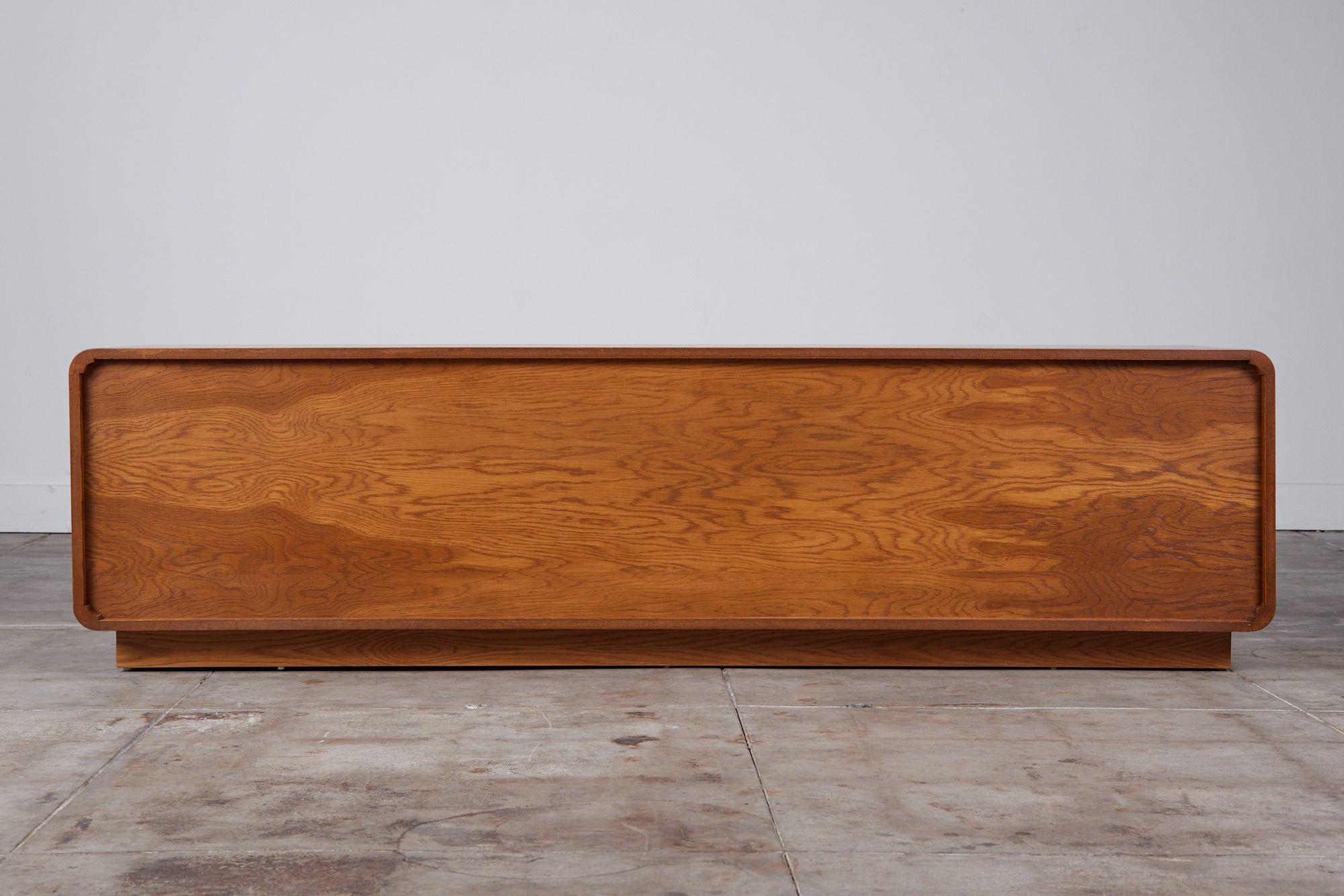 Oak and Burlwood Six Drawer Dresser