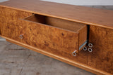 Oak and Burlwood Six Drawer Dresser