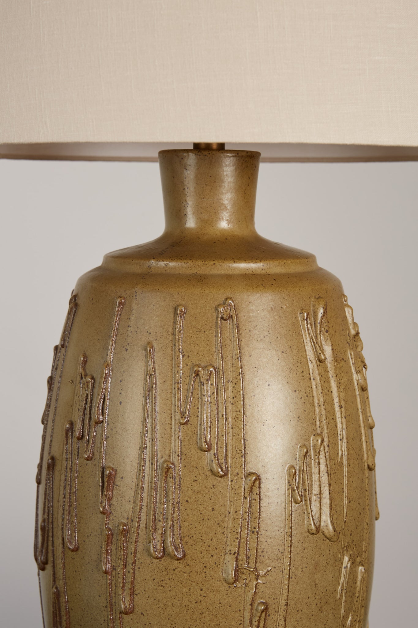 Pair of David Cressey Stoneware Lamps