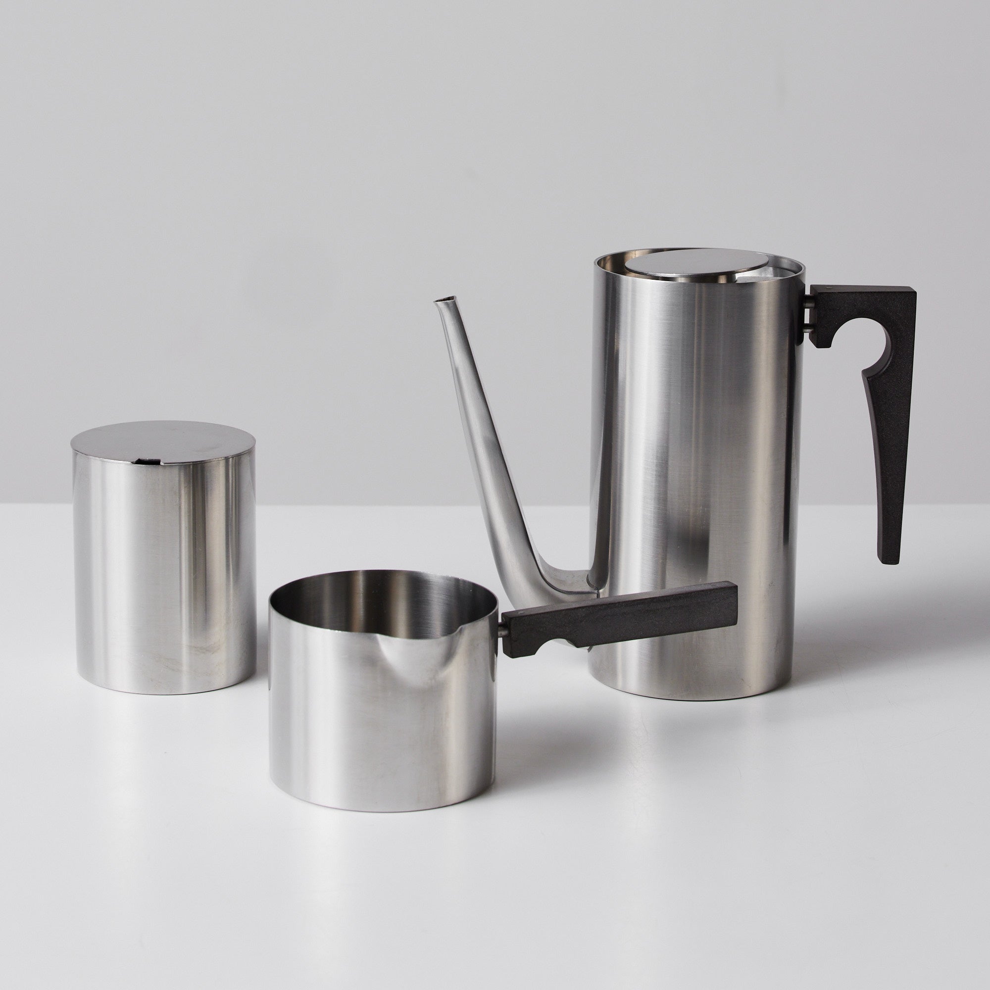 Arne Jacobsen Stainless Steel Danish Tea Set for Stelton – DEN