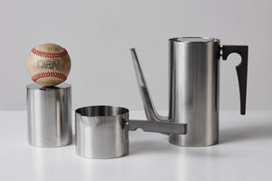 Arne Jacobsen Stainless Steel Danish Tea Set for Stelton