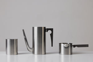 Arne Jacobsen Stainless Steel Danish Tea Set for Stelton