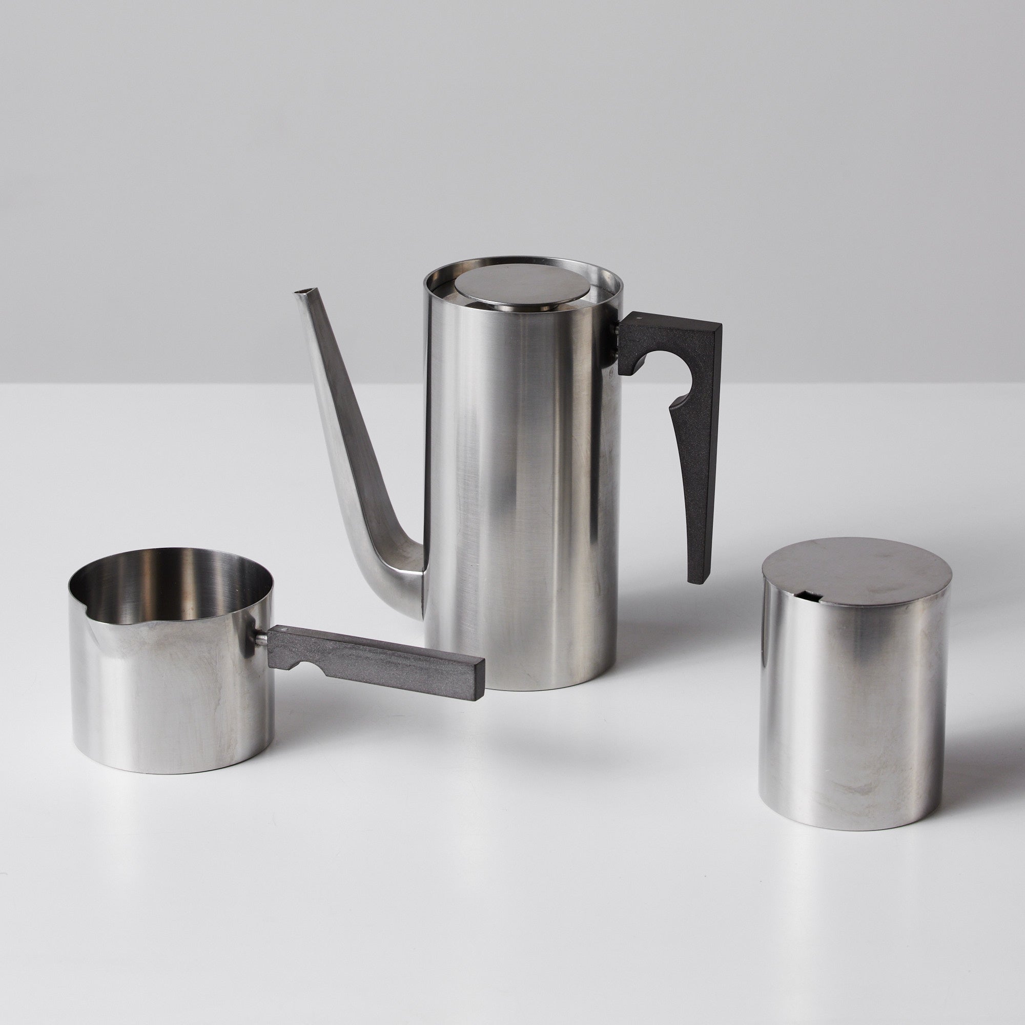 Arne Jacobsen Stainless Steel Danish Tea Set for Stelton – DEN