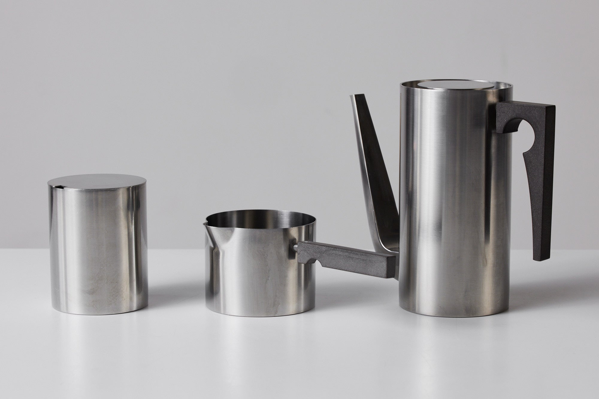 Arne Jacobsen Stainless Steel Danish Tea Set for Stelton