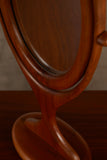 Walnut Free Standing Vanity Mirror