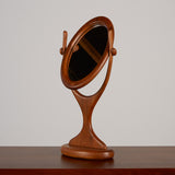 Walnut Free Standing Vanity Mirror