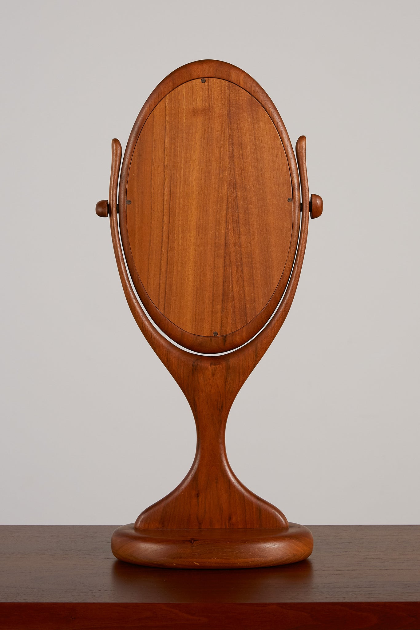 Walnut Free Standing Vanity Mirror